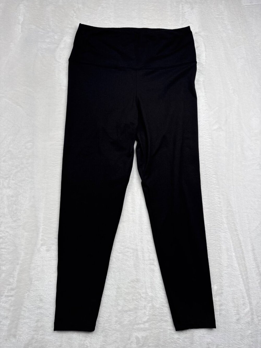 Felina Womens Black High-Waisted Leggings Large Polyester/Spandex Blend